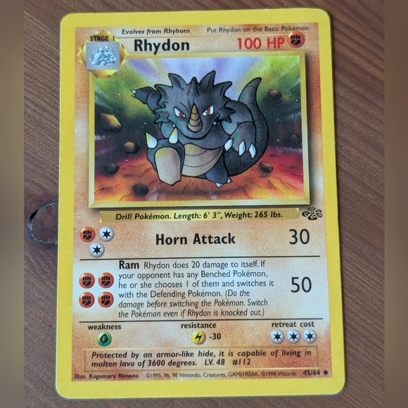 Pokemon Other - Rhydon #45 Pokémon Trading Card